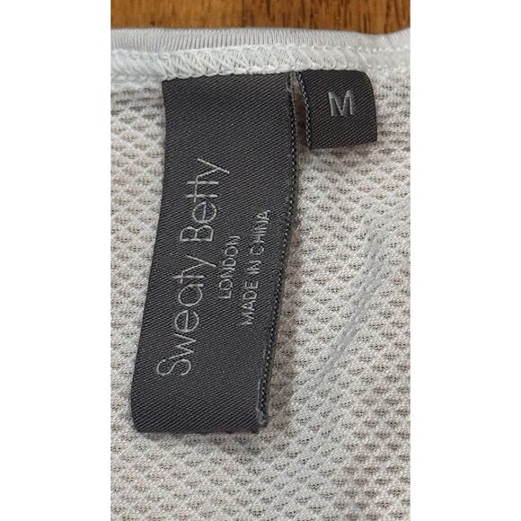 Sweaty Betty Tank Top Women's M White Racerback Workout Shirt Mesh Back Top - Picture 9 of 10